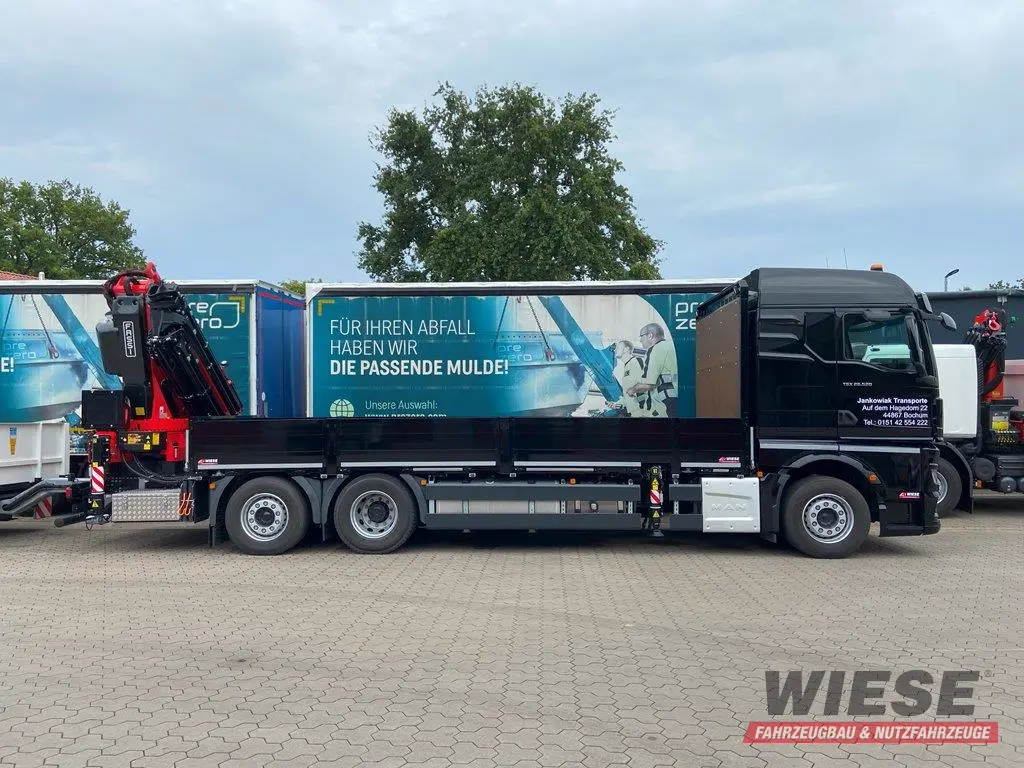 MAN LKW mit Fassi Kran von Wiese Trailer Rent in Petershagen mieten ab 6500.00€