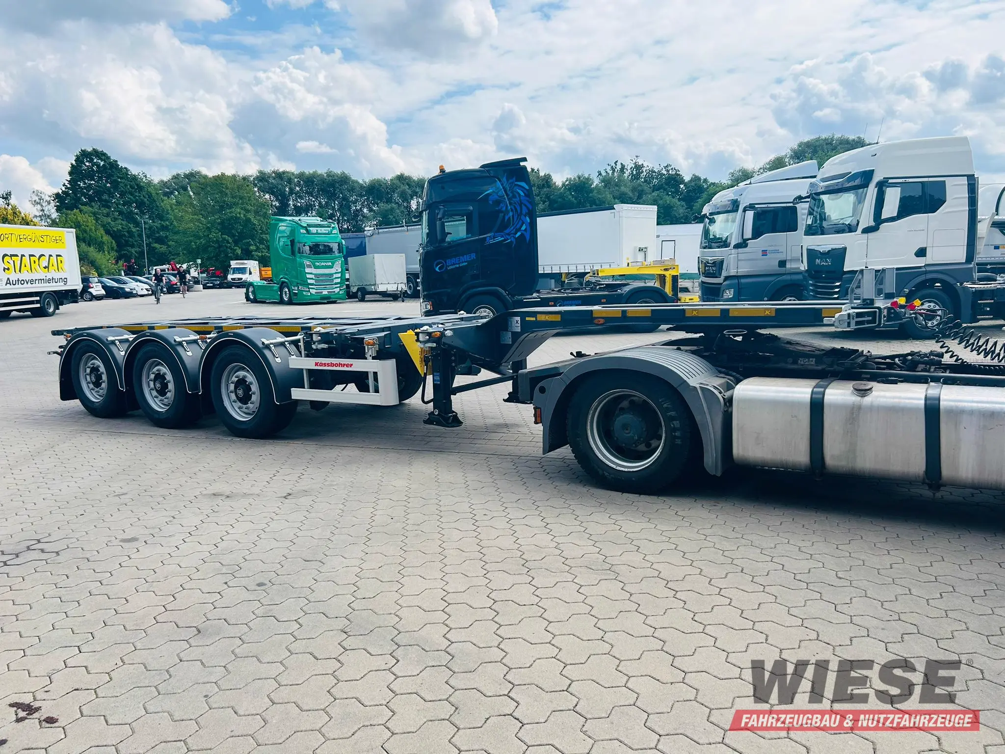 Kässbohrer Multicont - Container Chassis von Wiese Trailer Rent in Petershagen mieten ab 650.00€