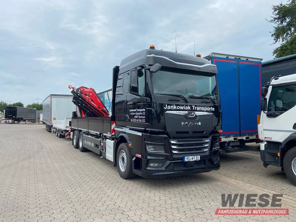 MAN LKW mit Fassi Kran von Wiese Trailer Rent in Petershagen mieten ab 6500.00€