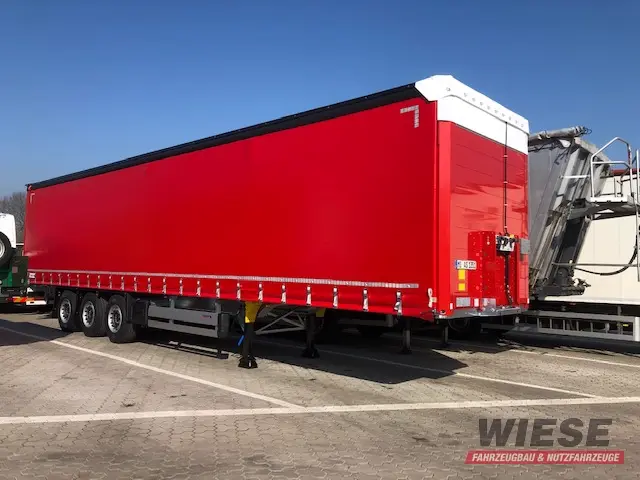 Schmitz Seitenplanen Anhänger von Wiese Trailer Rent in Petershagen mieten ab 500.00€